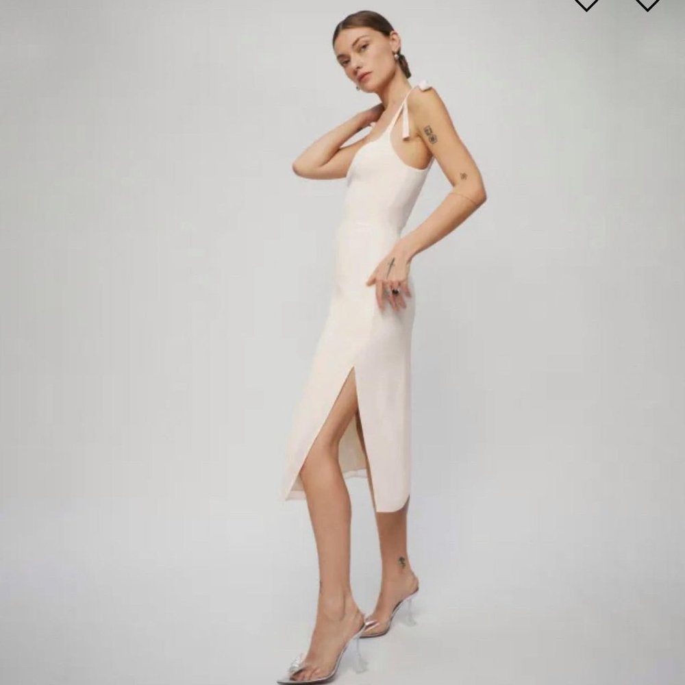 Reformation Bess Dress in Ivory - Picture 4 of 16